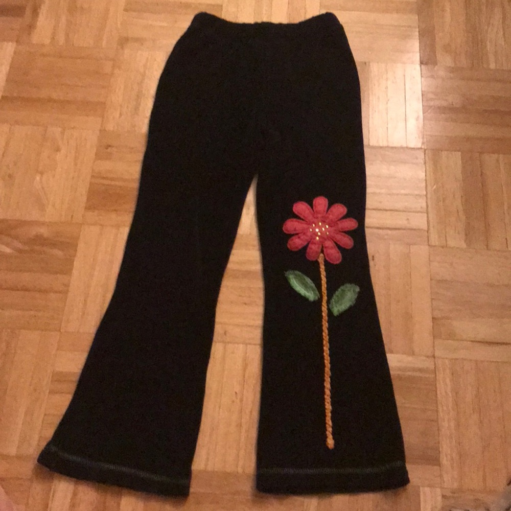 Black stretchy soft pants,girl 6. Manu in LATVIA